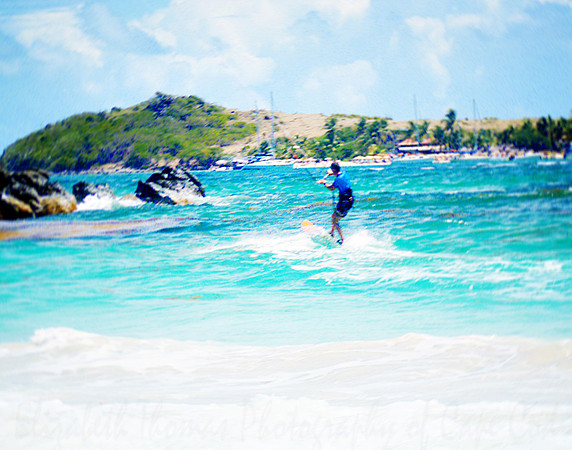Kite Boarder2, Orient Beach, St Maarten, Caribbean