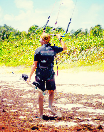 Kite Boarder4, Orient Beach, St Maarten, Caribbean