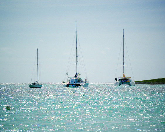 Three Sailboats St Maarten