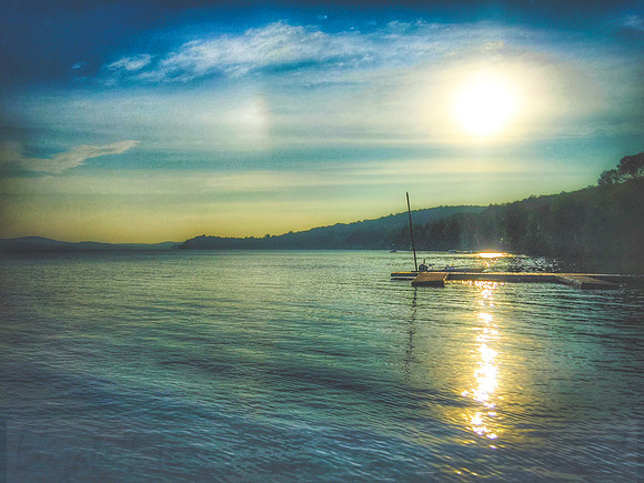 Sunrise Over the Lake