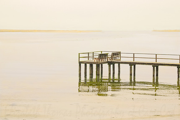 Silhouette of a Dock over Hanging