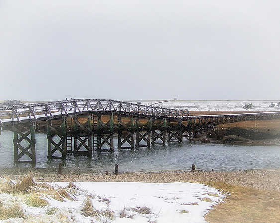 Sandwich Boardwalk in Winter