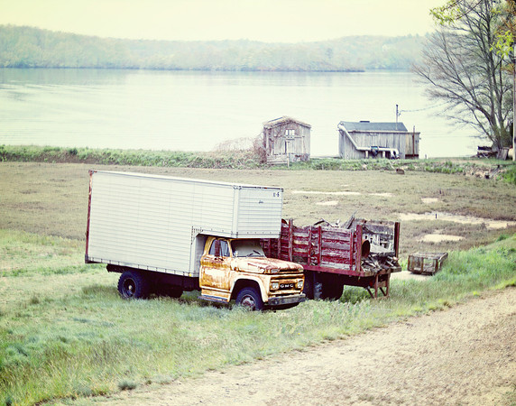 Cape Cod Bog Trucks Sandwich Massachusetts