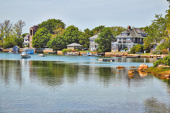 Eel Pond, Falmouth on Cape Cod, Massachusetts